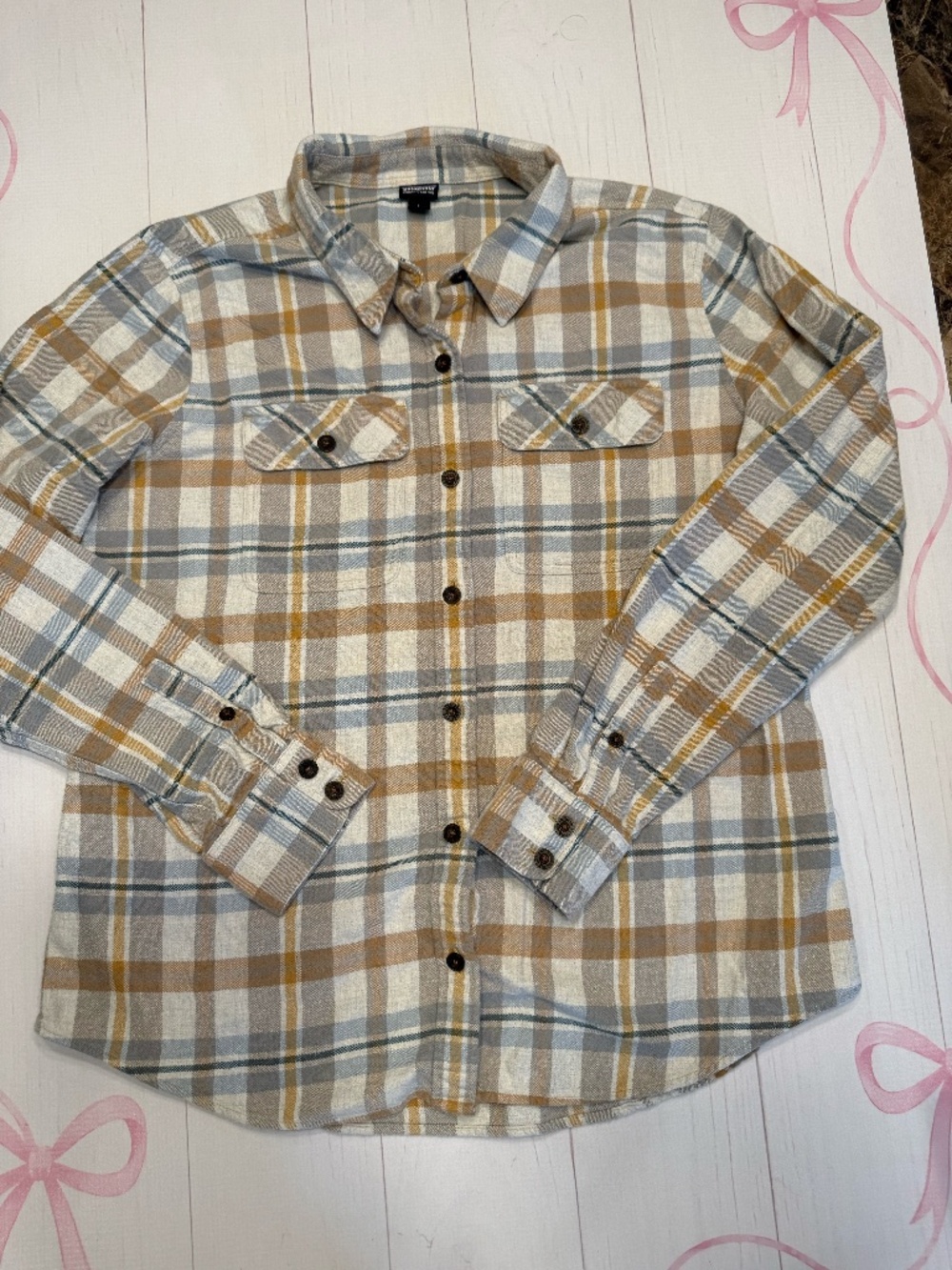 Patagonia Organic Cotton Midnight Fjord Flannel Shirt size L